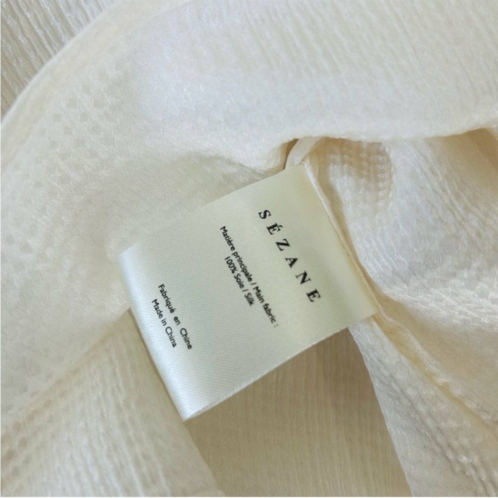 Sezane Priscille silk Blouse size 36 - Picture 8 of 16
